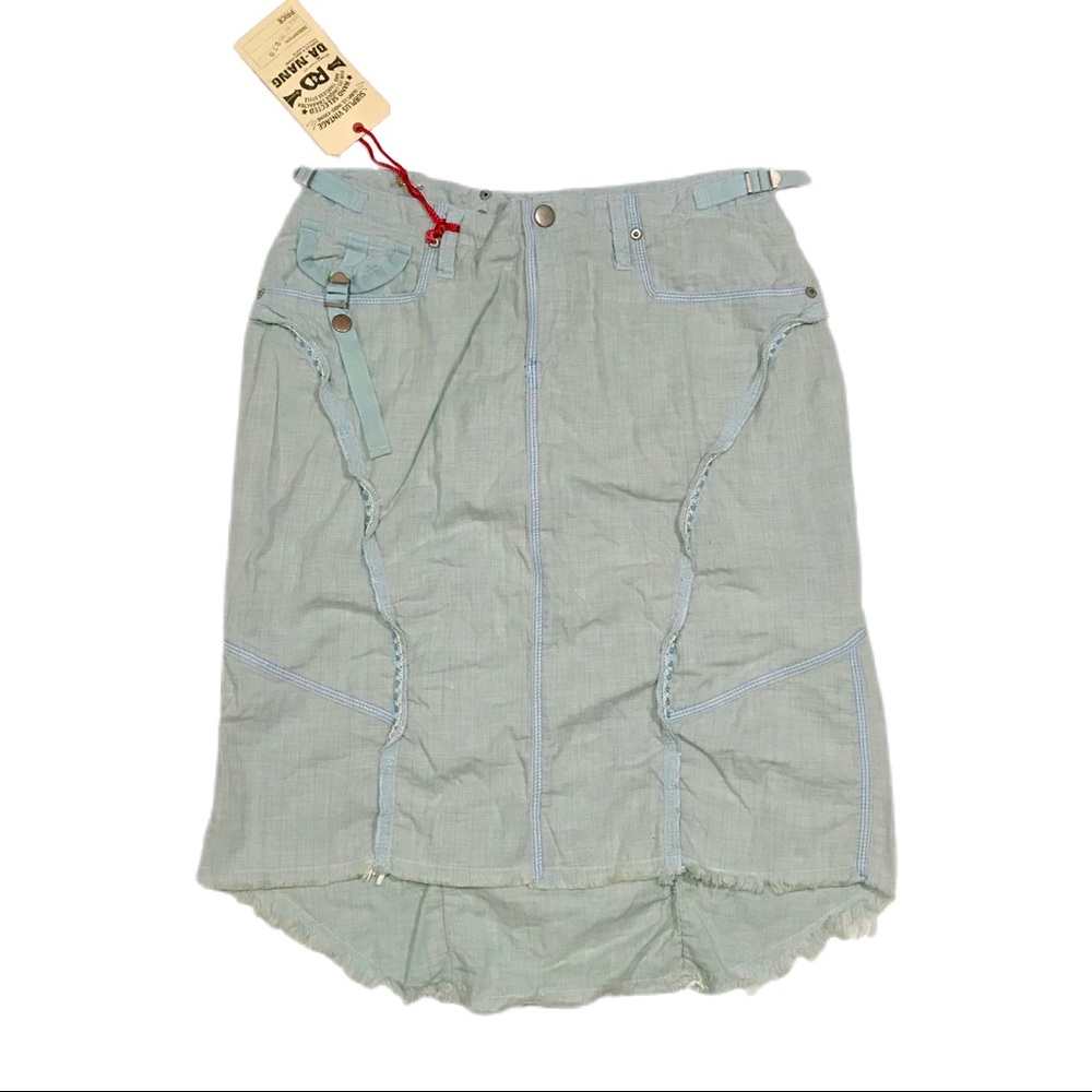 NWT Da-Nang Surplus Vintage Baby Blue Midi Skirt